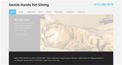 Desktop Screenshot of gentlehandspetsitting.net