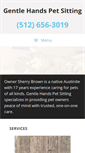 Mobile Screenshot of gentlehandspetsitting.net
